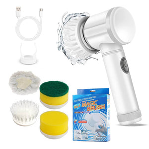 5-in-1 electric cleaning brush complete attachment set