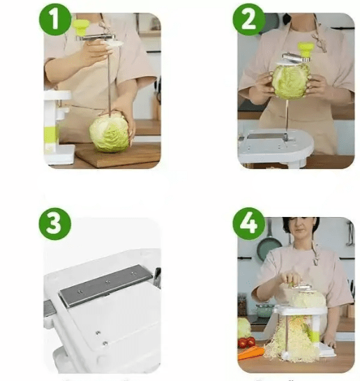 Manual cabbage shredder for cabbage, carrots and radish