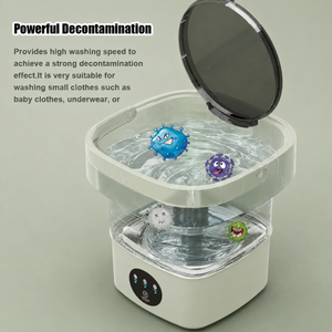 Foldable mini washing machine powerful washing visual