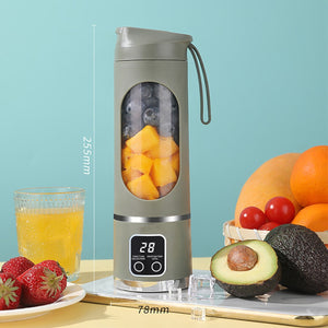 Portable Blender 450ml green product dimensions