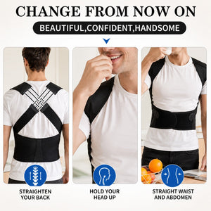 Posture corrector for daily back and waist support