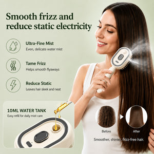 Hair mist detangling brush smoothing frizz and static