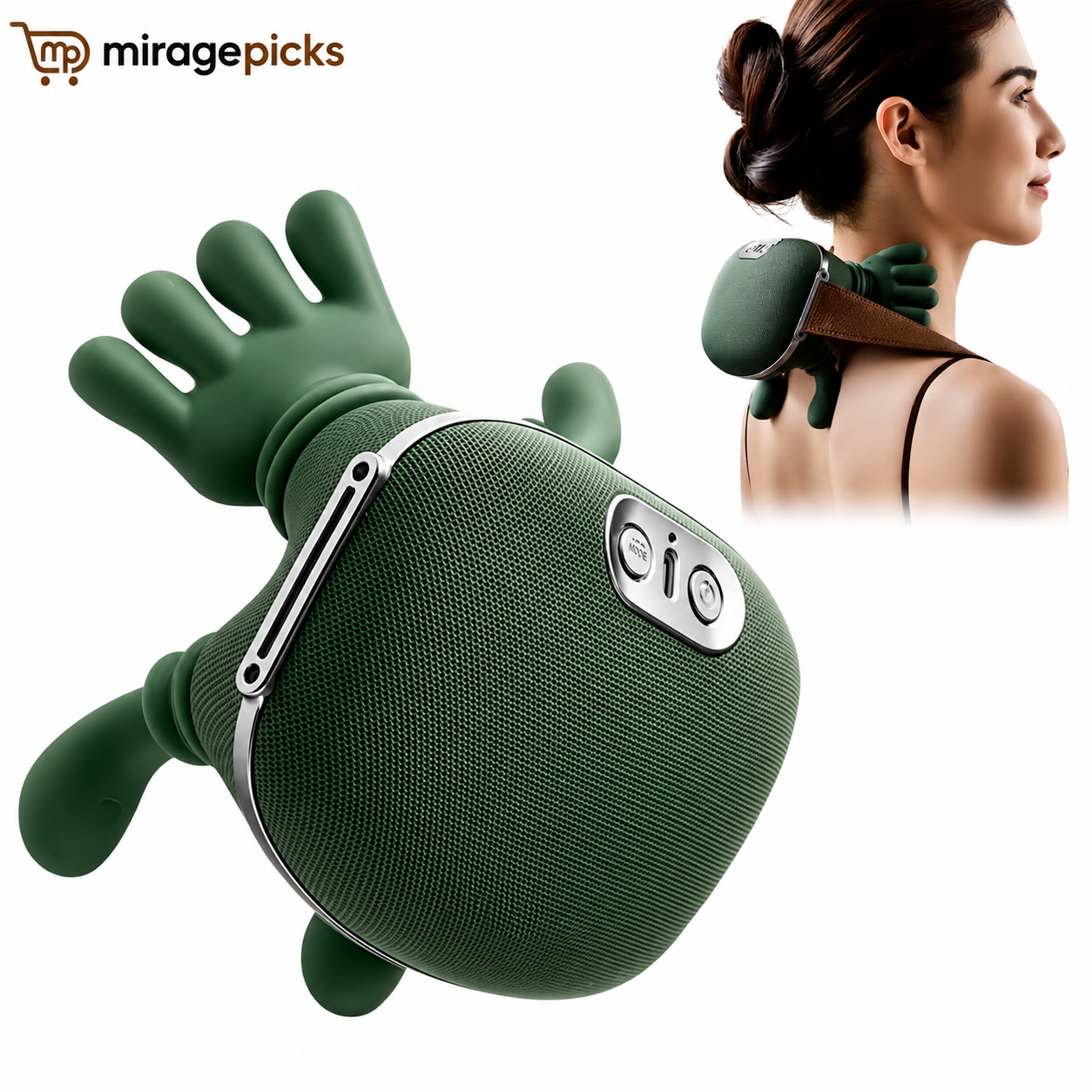 Hand-Free Heated Neck & Shoulder Massager | Deep Tissue Pain Relief