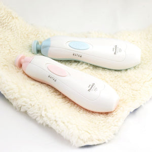 Pink and blue electric baby nail trimmer handsets