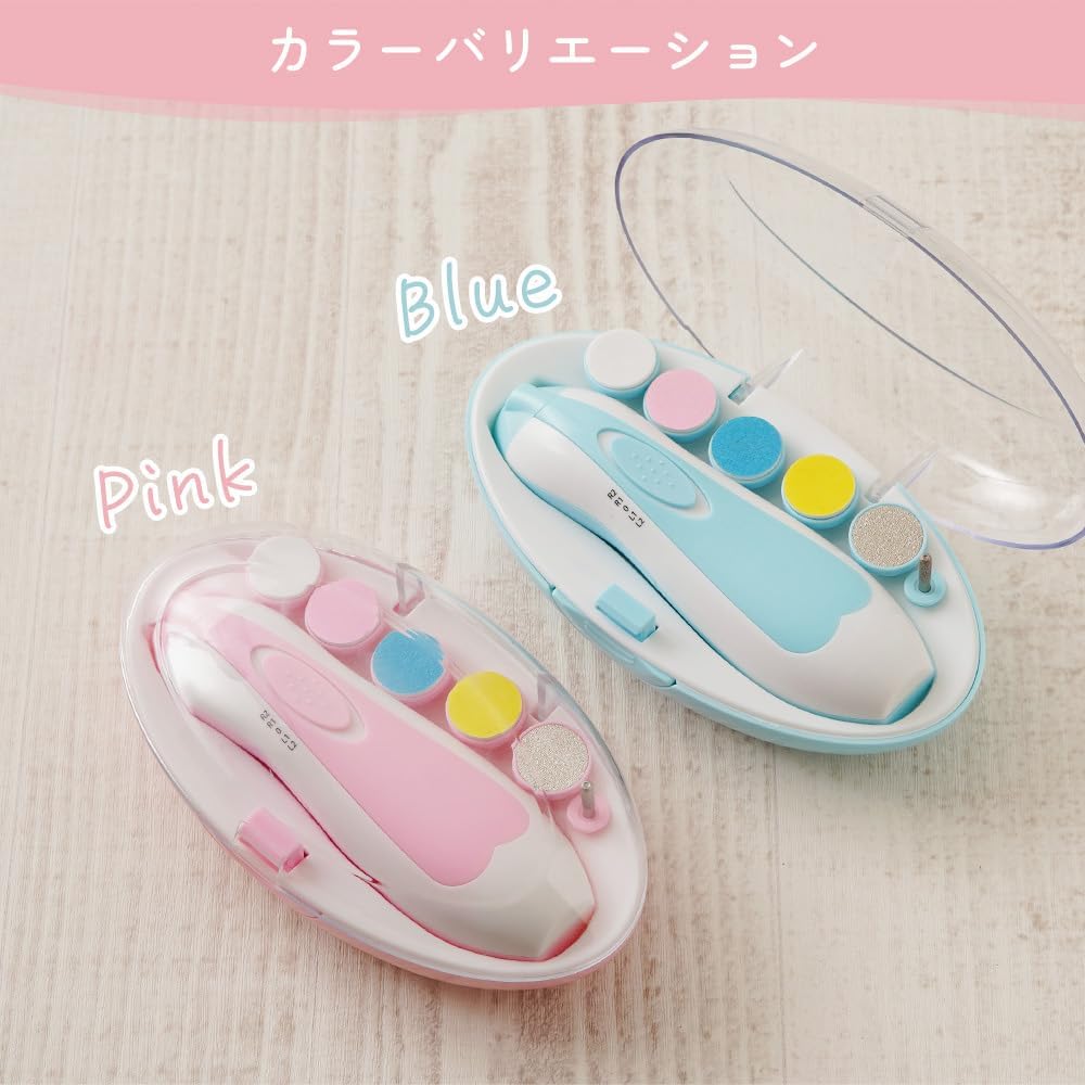 Pink and blue baby nail trimmer sets
