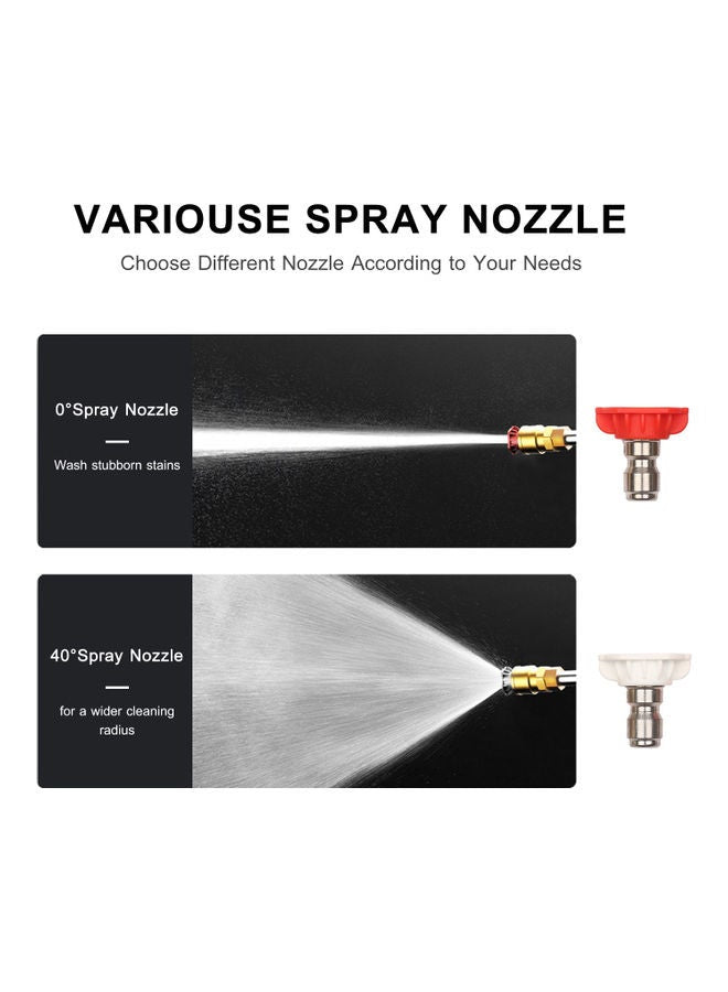 Cordless pressure washer kit with cleaning accessories