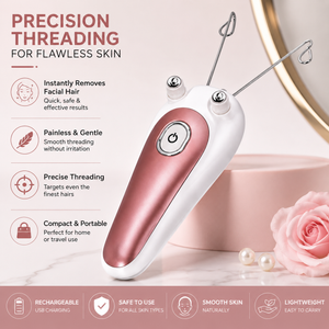 Electric facial threading hair remover precision threading benefits