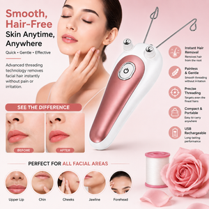 Electric facial threading hair remover smooth skin benefits