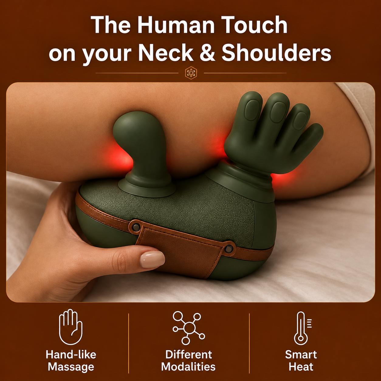 Hands-Free Neck Massager visual guide