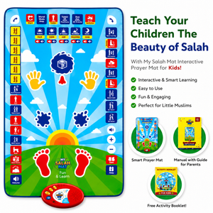 Interactive Islamic prayer mat for kids – 7 languages