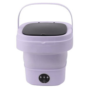 Foldable mini laundry machine lavender purple variant