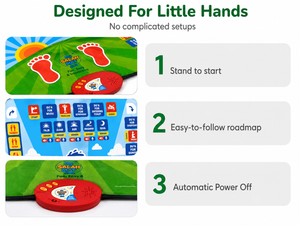 Interactive prayer mat designed for children with easy setup