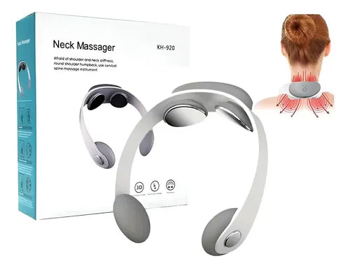 KH-920 neck massager with product packaging
