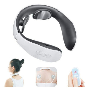 KH-920 electric neck massager lifestyle and remote control image