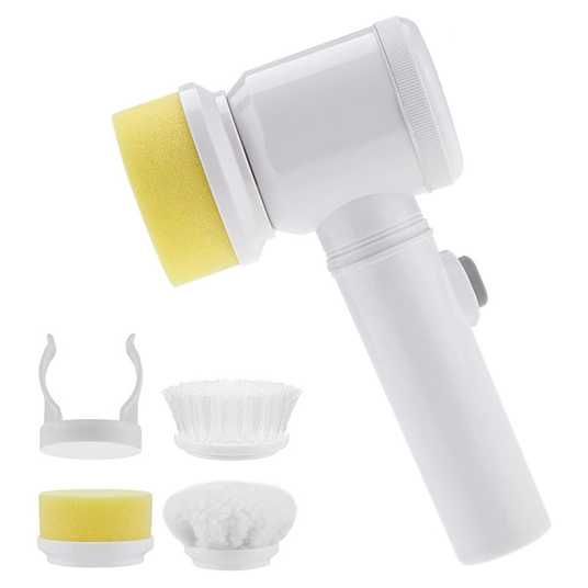 Magic Brush 5-in-1 electric scrubber with attachments