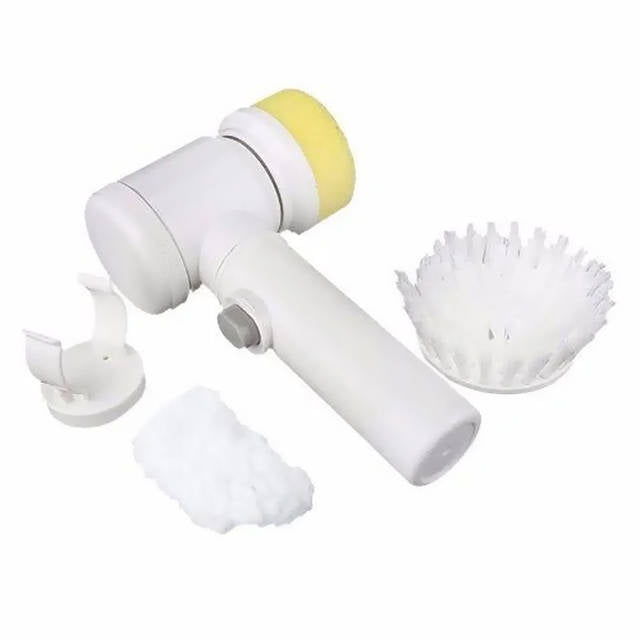 Magic Brush electric cleaning kit with interchangeable attachments