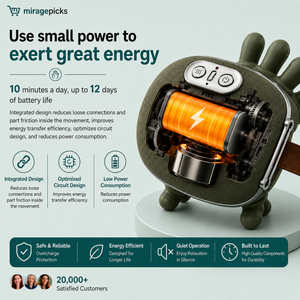 Heated neck and shoulder massager battery and energy efficiency