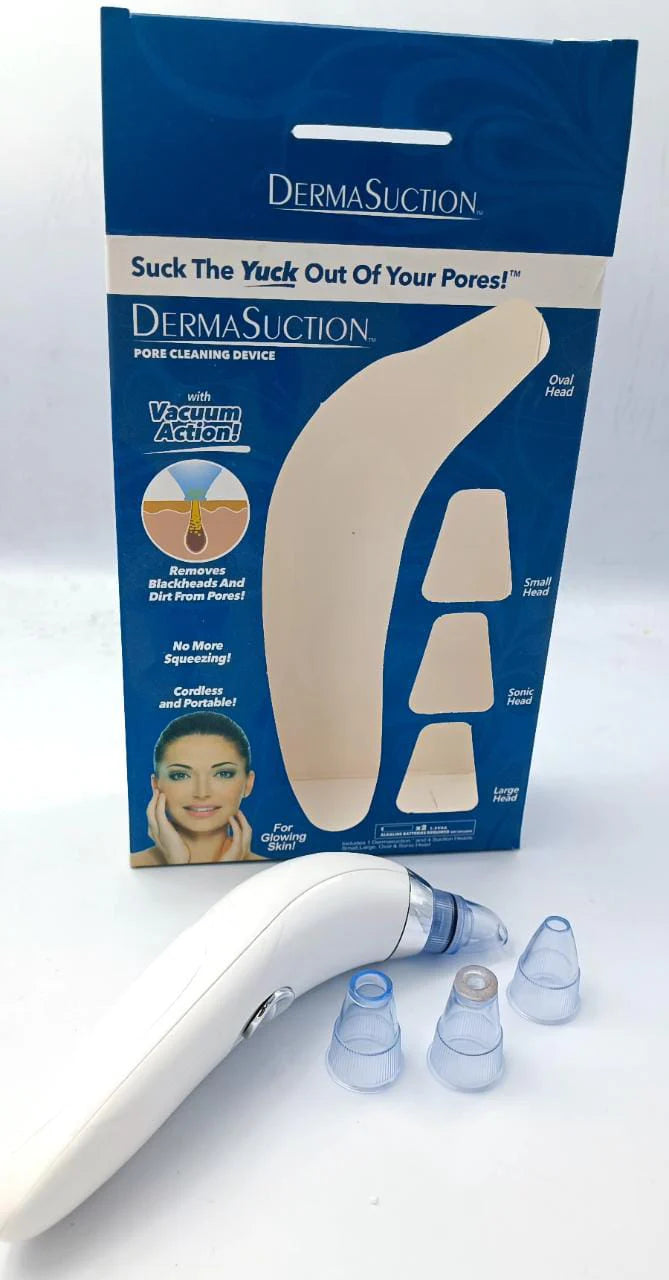 DermaSuction pore cleaner package and heads