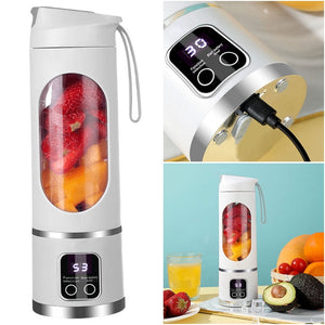 Portable Blender 450ml charging and product details
