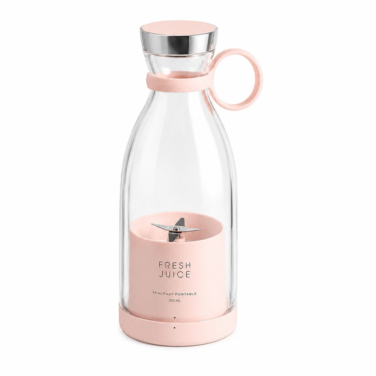 Pink 350ml portable mini fruit blender