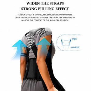 Wide strap posture corrector shoulder and back support