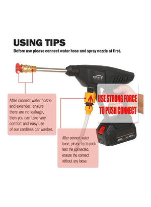 Pressure washer nozzle options for different cleaning tasks