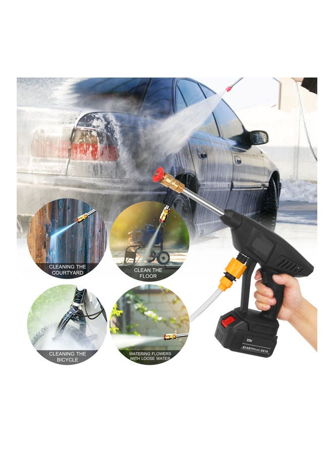 Cordless pressure washer product details and dimensions